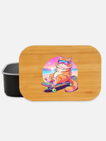 Lunettes de soleil pour skateboard pour chat - Boîte à goûter - noir