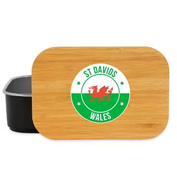 Emblème du Dragon gallois de St Davids - Boîte à goûter - noir - Devant