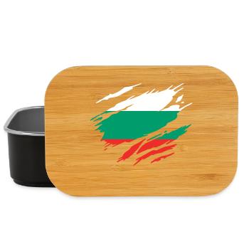 Bulgarie Drapeau Bulgare - Boîte à goûter - noir - Devant