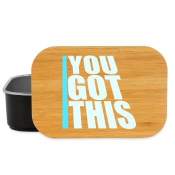 You Got This Motivierend Inspirierend Spruch Zitat - Lunch Box - Schwarz - Vorne