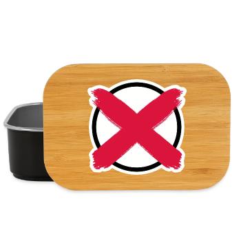Election call: Make your cross! - Lunch Box - black - Front