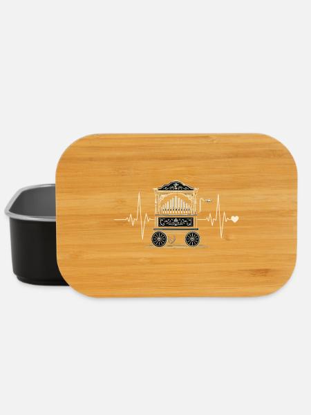 Barrel Organ Heartbeat | Barrel Organ Music Motif - Lunch Box - black