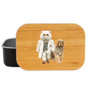 Old Money Cat – Élégance sur pattes de velours - Boîte à goûter - noir - Devant