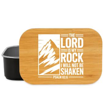 The Lord Is My Rock Psalm 62 - Lunch Box - Schwarz - Vorne