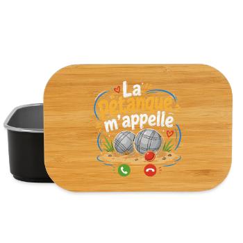 T-shirt La Pétanque M'appelle Humour - Boîte à goûter - noir - Devant