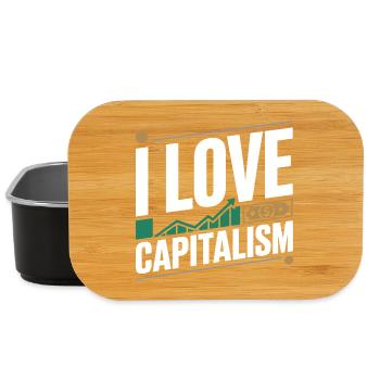 I Love Capitalism Entrepreneurs Stocks Capitalism - Lunch Box - black - Front