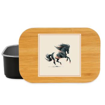 Pferd - Lunch Box - Schwarz - Vorne