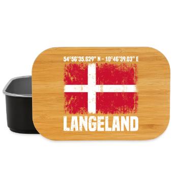 Langeland Koordinaten - Lunch Box - Schwarz - Vorne