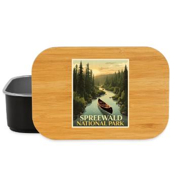 Spreewald Vintage Poster | Brandenburg - Lunch Box - Schwarz - Vorne