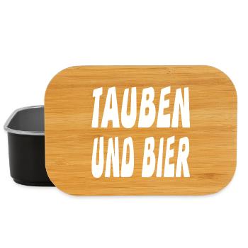 Tauben - Lunch Box - Schwarz - Vorne