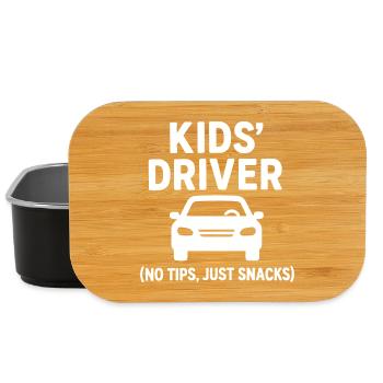 Mama Taxi - Kids Driver Muttertag Geschenk - Lunch Box - Schwarz - Vorne