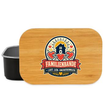 Familienbande Laut Lieb Unzertrennlich - Lunch Box - Schwarz - Vorne