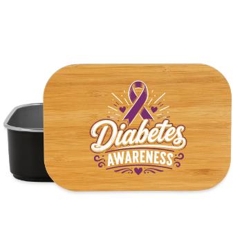 diabetes awareness - Lunch Box - black - Front