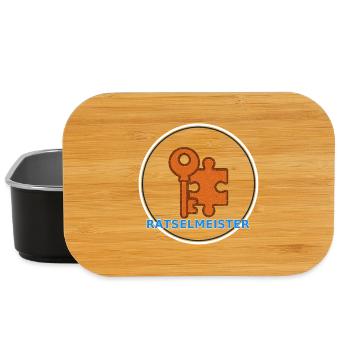 Rätselmeister – Team-Shirt für Escape-Gewinner - Lunch Box - Schwarz - Vorne