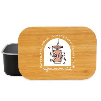 Club des mamans de café - Boîte à goûter - noir - Devant