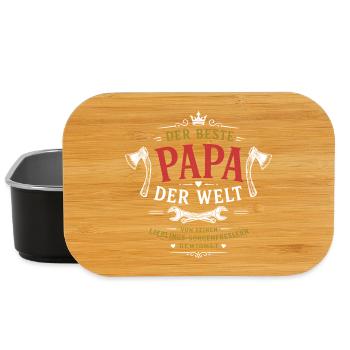 Der beste Papa der Welt - Lunch Box - Schwarz - Vorne