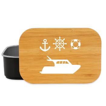 Motorboat - Lunch Box - black - Front