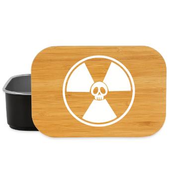 White Nuclear Skull - Lunch Box - black - Front