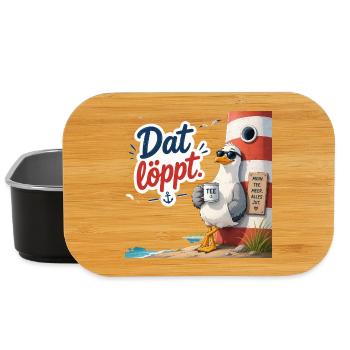 Dat löppt - Lunch Box - Schwarz - Vorne
