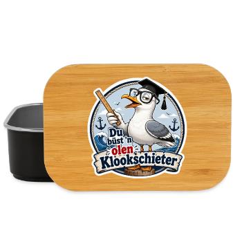 Gelehrte Möwe am Hafen - Lunch Box - Schwarz - Vorne