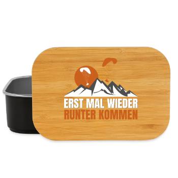 GLEITSCHIRM- RUNTER KOMMEN - Lunch Box - Schwarz - Vorne