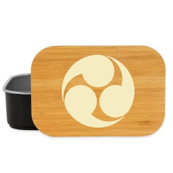 Oriental Vintage Pale Yellow Kobayakawa Japan Mon - Lunch Box - black - Front