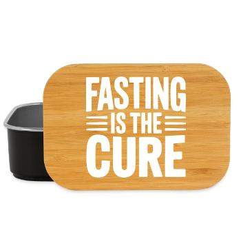 Fasting Is Cure - Lunch Box - black - Front
