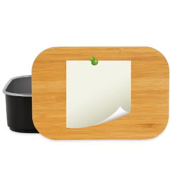 Post-it Zettel - Lunch Box - Schwarz - Vorne