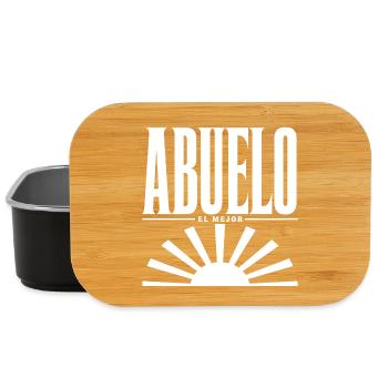 Abuelo – El Mejor – Spanisches Opa Design Art - Lunch Box - Schwarz - Vorne
