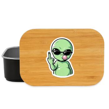 Extraterrestre avec lunettes de soleil Groove de fellation - Boîte à goûter - noir - Devant