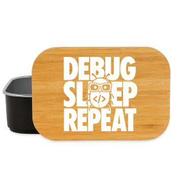 Debugging Programmierer Spruch für IT Nerds - Lunch Box - Schwarz - Vorne