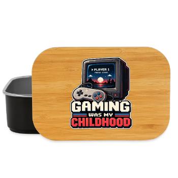 Gaming war meine Kindheit - Lunch Box - Schwarz - Vorne