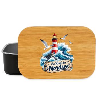 Nordsee , ein Kind der Nordsee - Lunch Box - Schwarz - Vorne