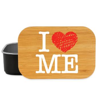 Ich liebe mich - Lunch Box - Schwarz - Vorne