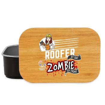 Roofer by day Zombie by night - Dachdeckerin - Lunch Box - Schwarz - Vorne