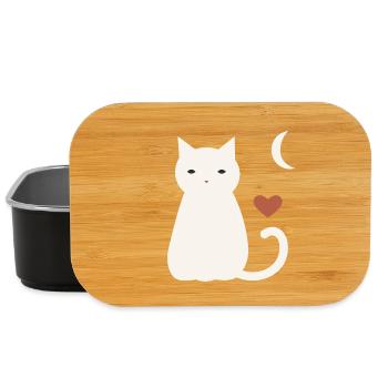 Halloween Katze Herren - Lunch Box - Schwarz - Vorne