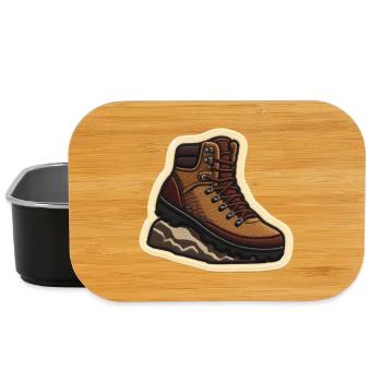 Wanderstiefel Patchstickerei - Lunch Box - Schwarz - Vorne