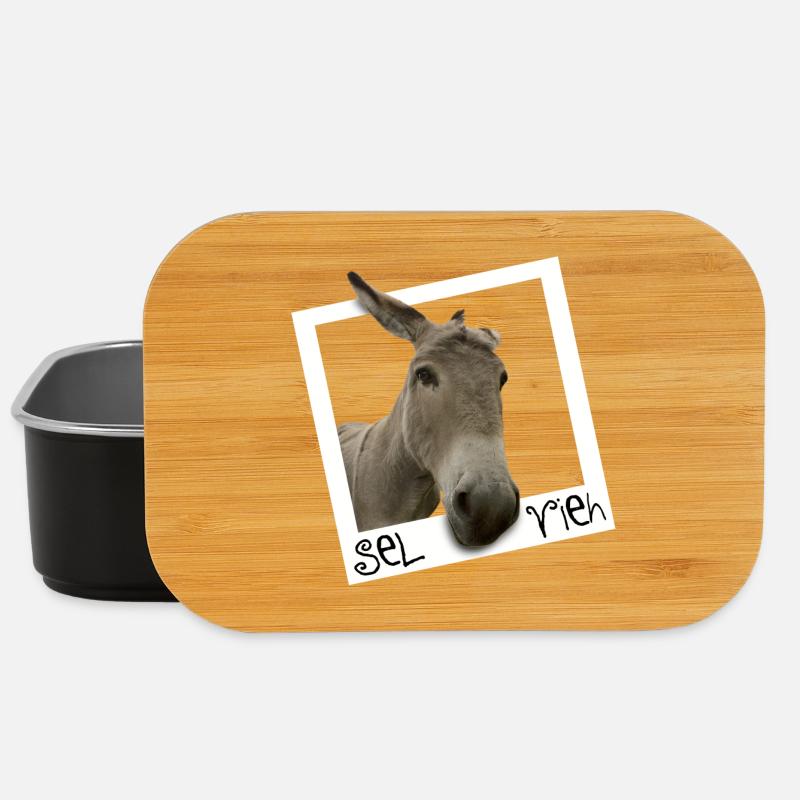 Selfie - Sel Vieh - Lunch Box - Schwarz