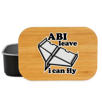 abitur flugzeug schulabschluss - Lunch Box - Schwarz - Vorne