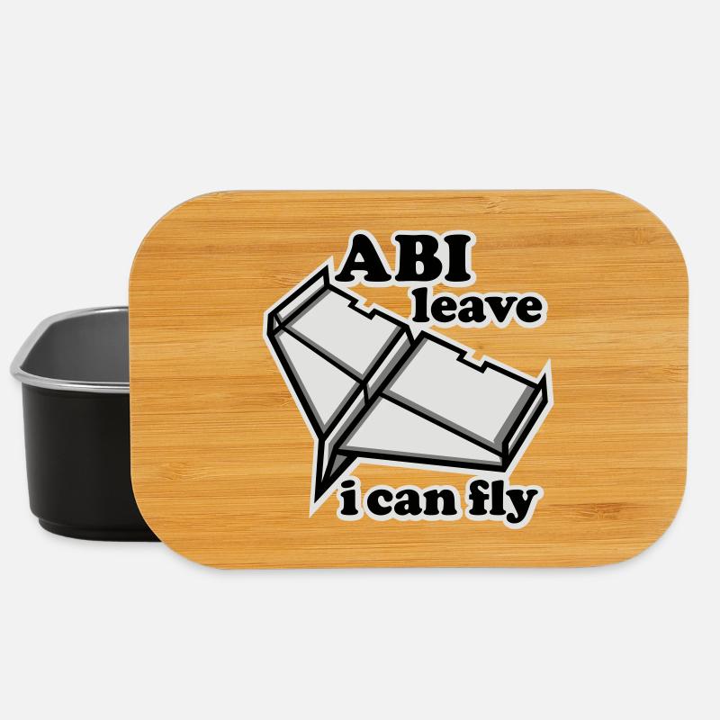 abitur flugzeug schulabschluss - Lunch Box - Schwarz