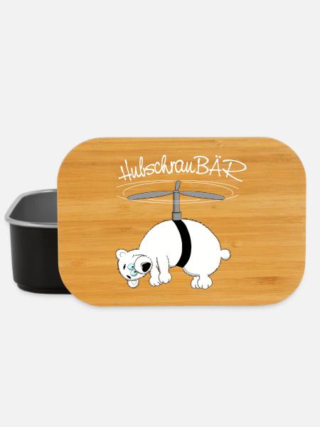 herziger, drolliger Bär - Lunch Box - Schwarz