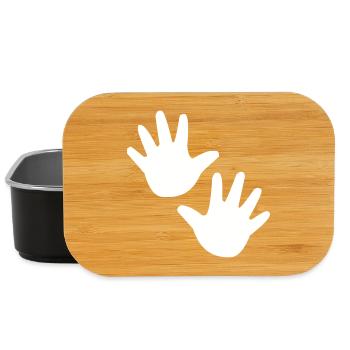 Hand Hände Kind Kinder - Lunch Box - Schwarz - Vorne