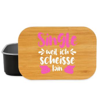 Single weil ich scheiße bin  - Lunch Box - Schwarz - Vorne