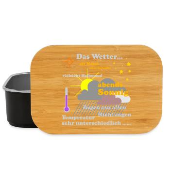 La carte météo - Boîte à goûter - noir - Devant