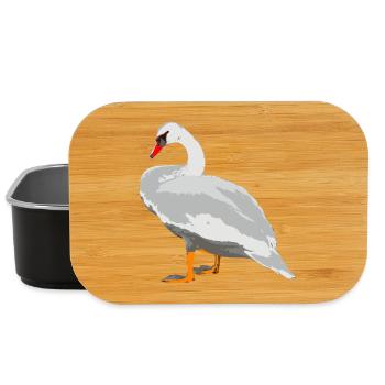swan - Lunch Box - black - Front