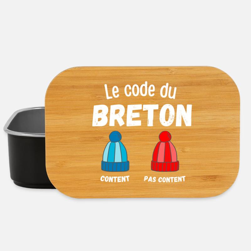 bretagne, bretagne humour, je suis Breton - Boîte à goûter - noir