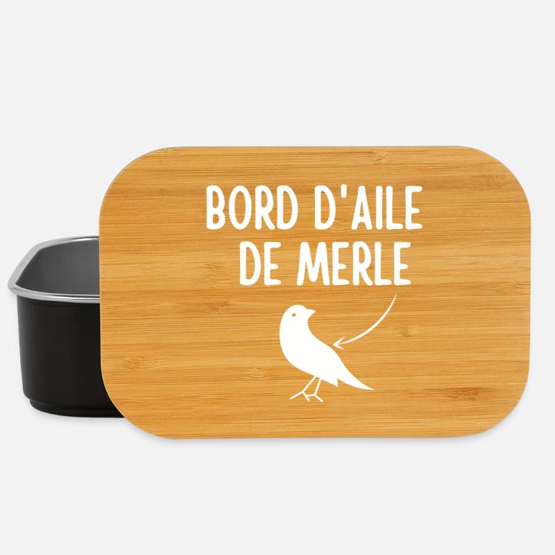 Merle, expression, bord d'aile de merle - Boîte à goûter - noir