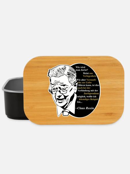 Jura Claus Roxin Strafrecht Zitat Jurastudium - Lunch Box - Schwarz