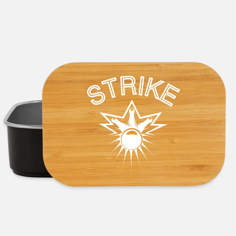 bowling, bowling fan, strike - Lunch Box - black