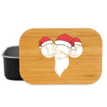 Boule Santa Tenue de pétanque pour Bouler pour boules - Boîte à goûter - noir - Devant